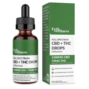 Buy Full Spectrum CBD + THC Oil Tincture – Unflavored by Erth Wellness in Australia